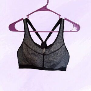 Victoria's Secret VSX sports sporty athletic bra in gray and black size 36B.